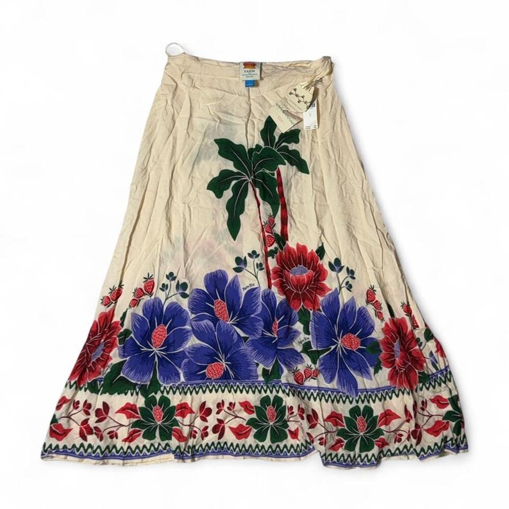 NWT Women’s Anthropologie x Farm Rio Tropical Floral Midi Skirt - Size M